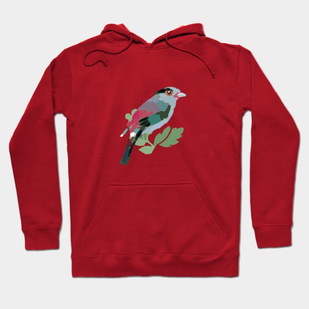 Bird of Paradise (tee) Hoodie by Ndy